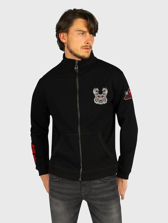 Sweatshirt with logo print - 1