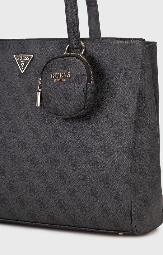 POWER PLAY monogram tote bag brand GUESS —