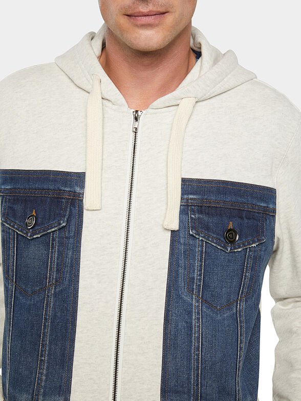 JERRY Sweatshirt with denim details - 2