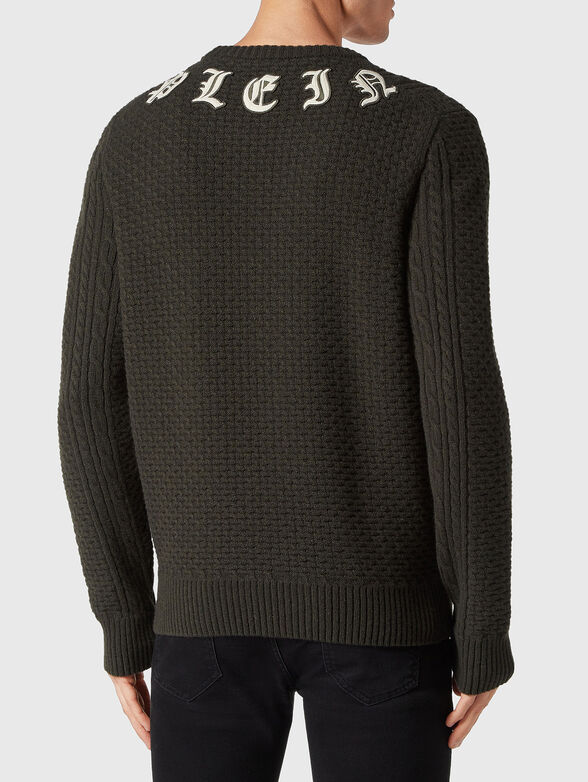 Black sweater in wool and cashmere - 3