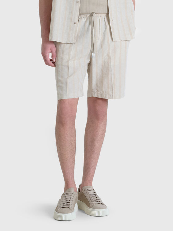FRANK shorts in linen blend - 1