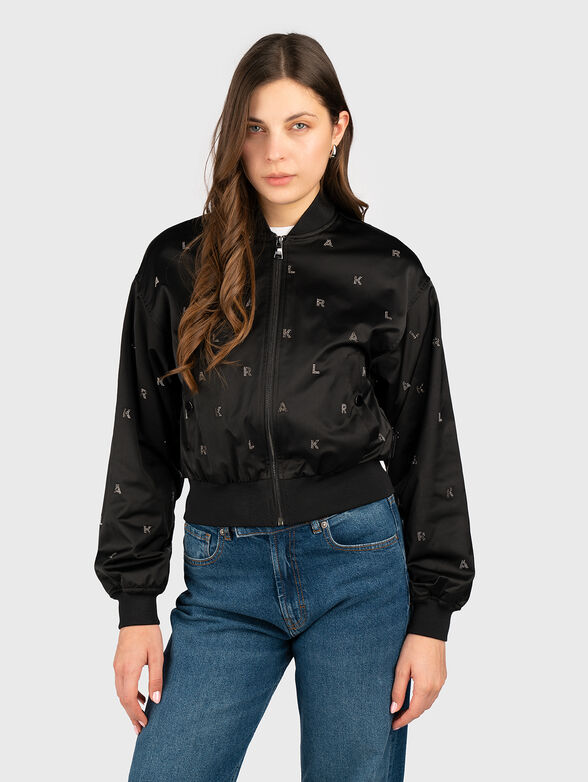 Bomber jacket with rhinestones - 1
