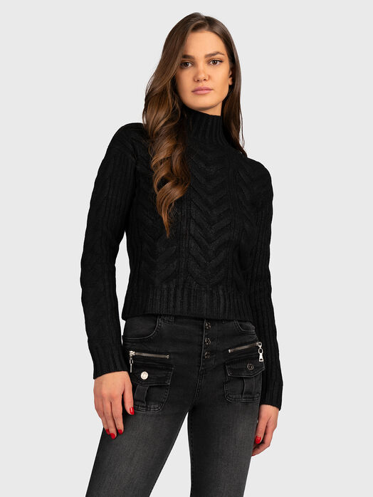 DIANE black knitted sweater