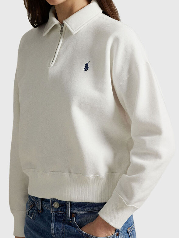 High-neck sweatshirt with zip - 4