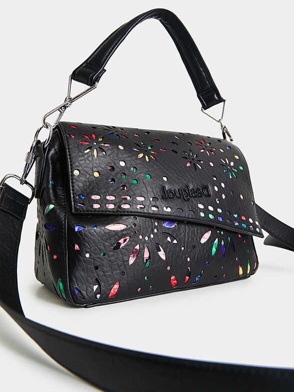 Crossbody bag with floral print - 4