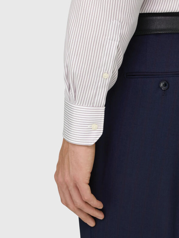 Cotton striped shirt - 4