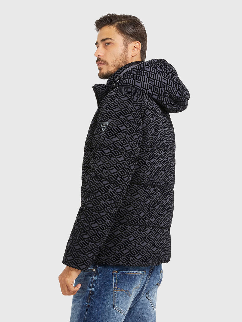  Down jacket with monogram print  - 3