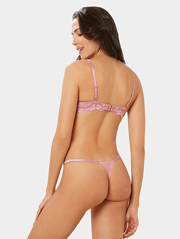 PRIMULA COLOR low waist pink G-string - 2