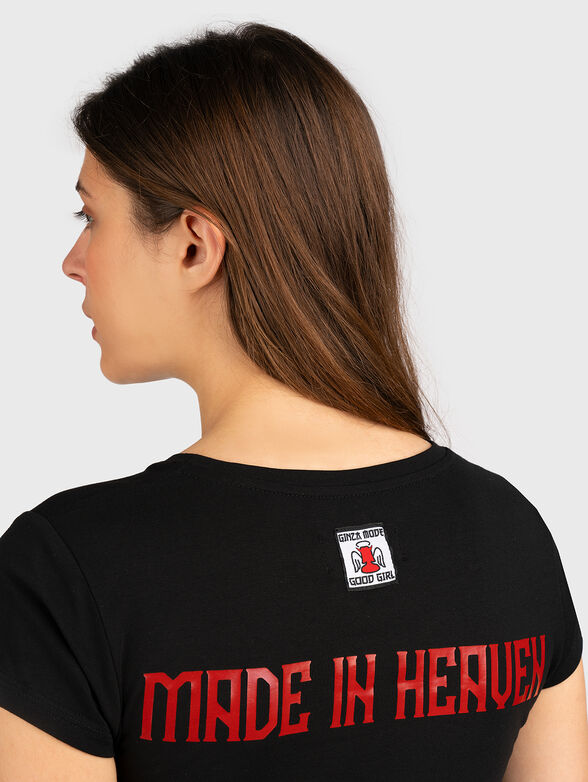 TSL077 T-shirt  in cotton blend with print - 3