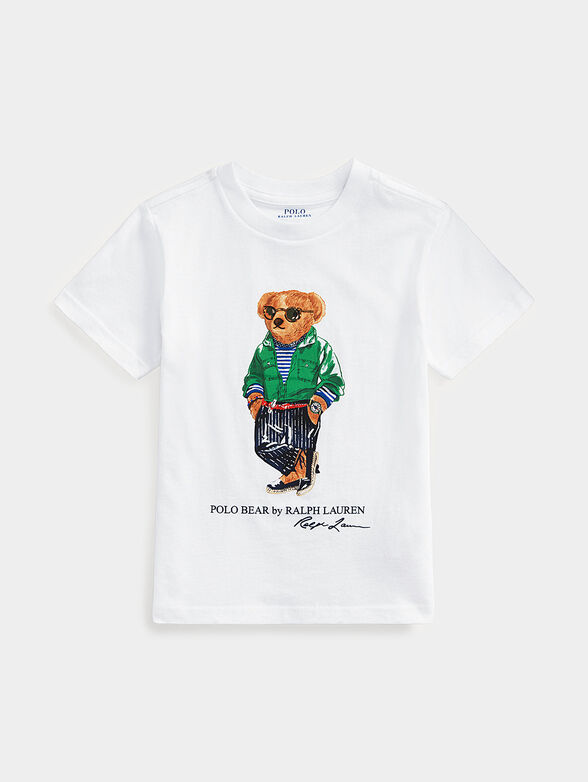 White T-shirt with Polo Bear print brand POLO RALPH LAUREN