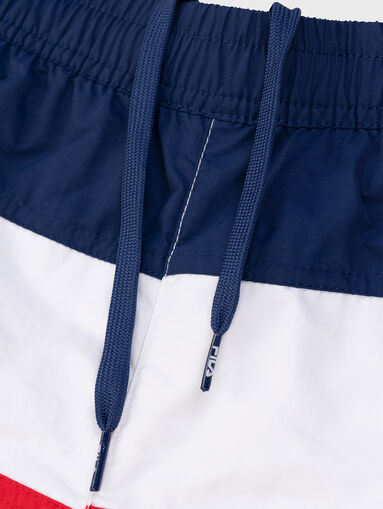 STUPNO tricolour shorts with logo - 3