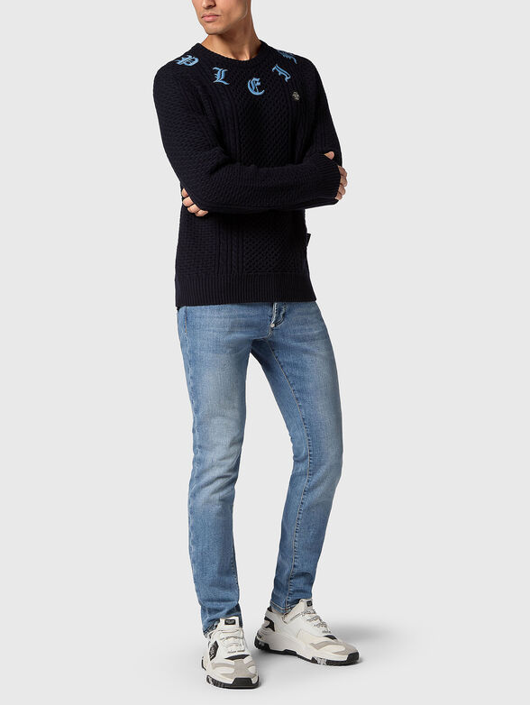 Black sweater in wool and cashmere - 2