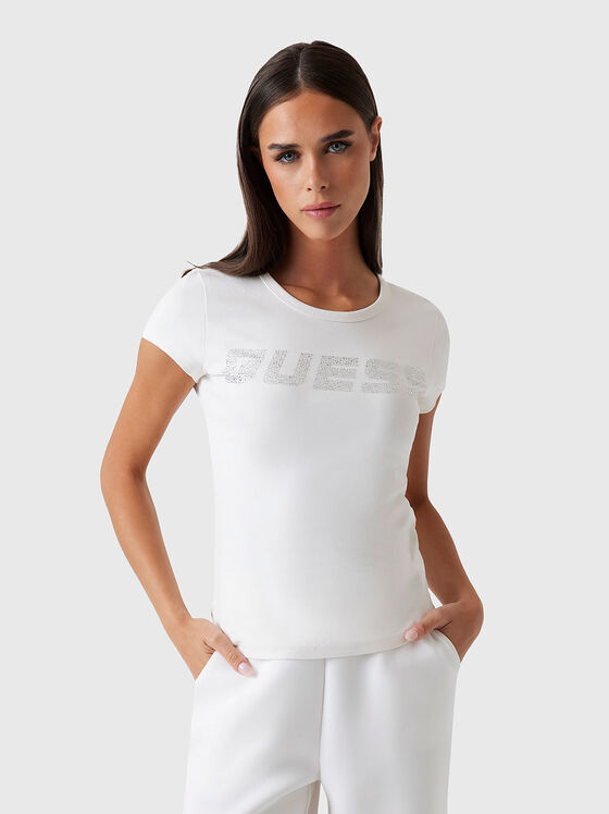 Черна тениска KIARA с овално деколте - 1