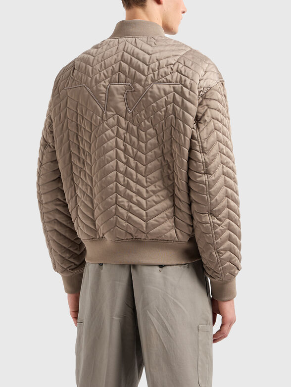 Reversible bomber jacket in beige - 2