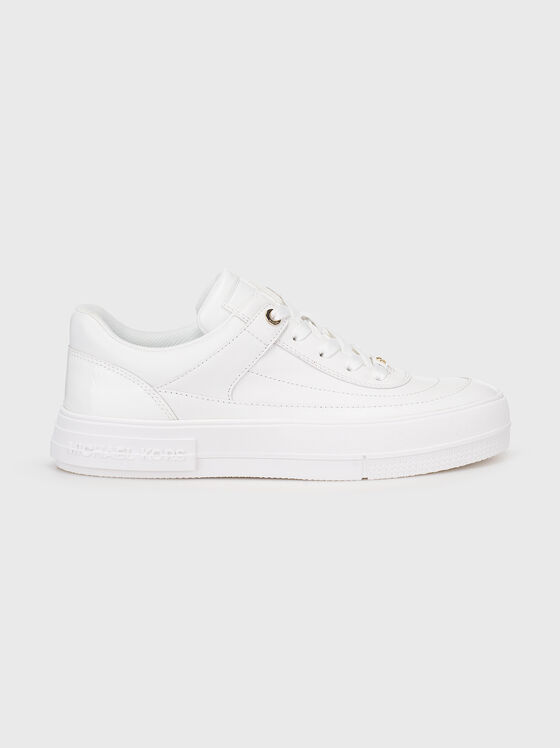 AURORA white leather sneakers - 1