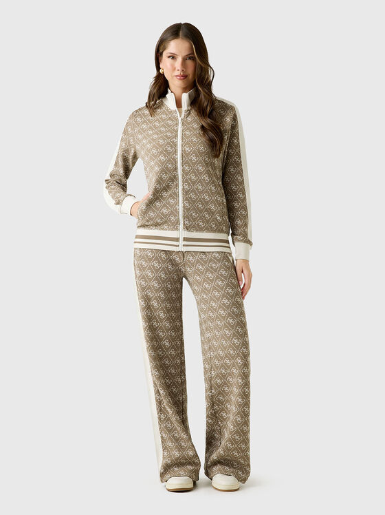 Sweatshirt with 4G monogram and zip - 2