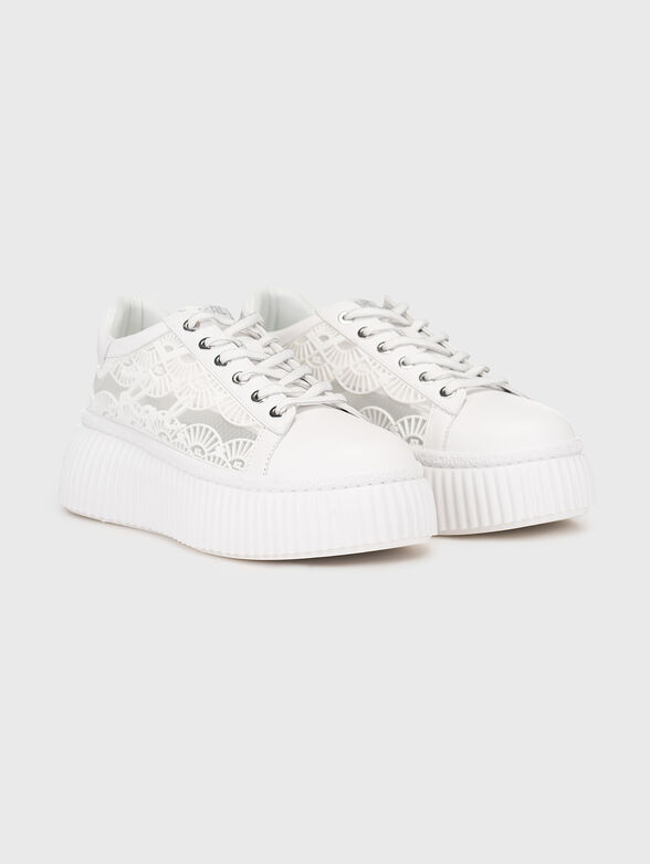 KREEPER LO leather sneakers with sheer elements - 2