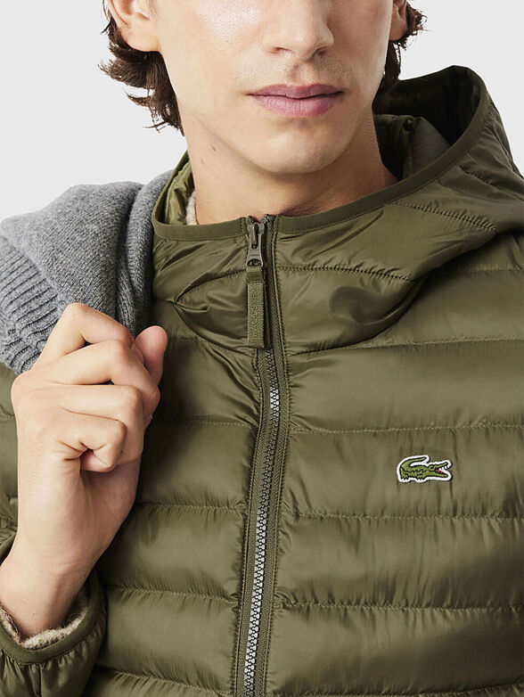 Quilted jacket with hood - 4