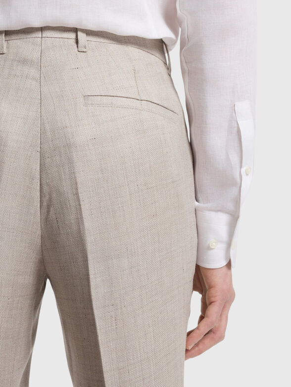 Linen-blend trousers - 3
