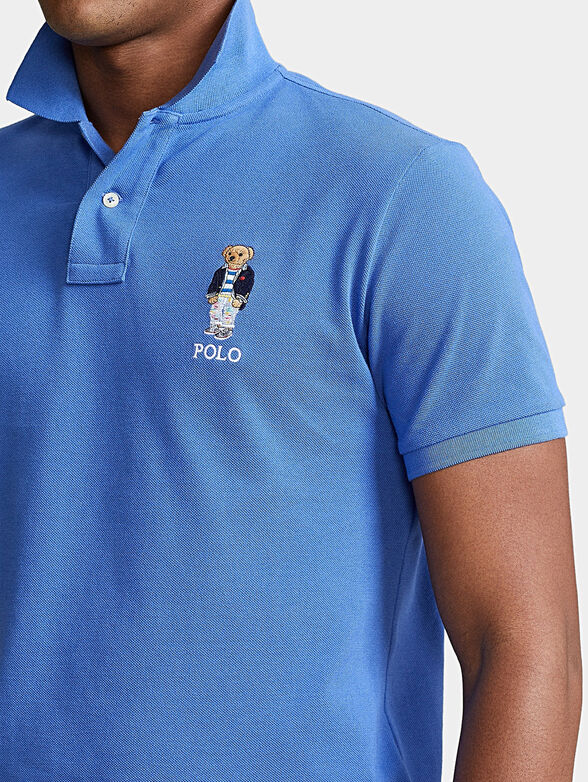 Cotton polo-shirt with Polo Bear logo - 4