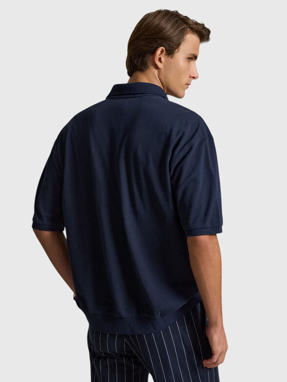 Dark blue short sleeve shirt - 3