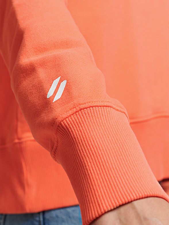 Sweatshirt in orange color with logo - 5