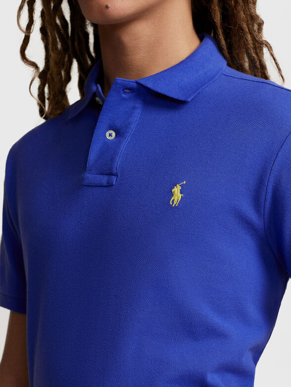 Polo shirt with contrast logo  - 4