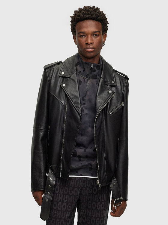 Black leather jacket  - 1