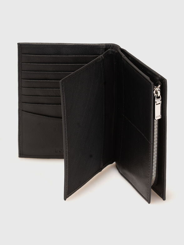 Black leather wallet - 3