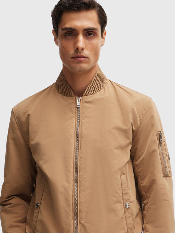 H-COMBER beige bomber jacket - 4