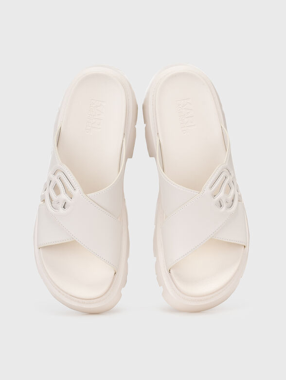 SUN TREKKA NFT leather slippers - 6