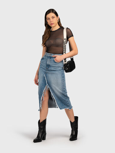 GALITA-B denim midi skirt - 5