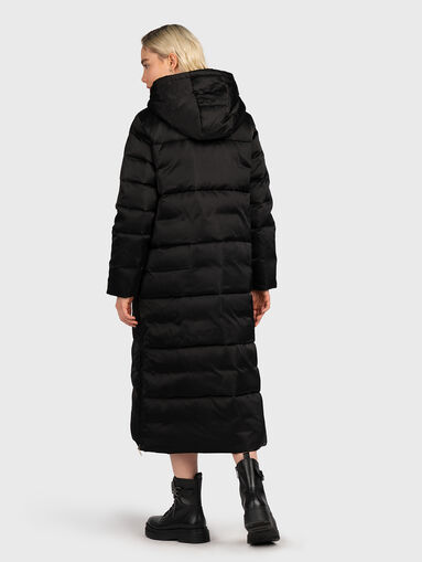 Long padded jacket with hood - 3