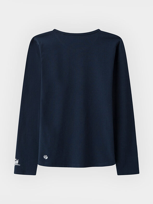 TAYLOR Blue t-shirt with long sleeves  - 2