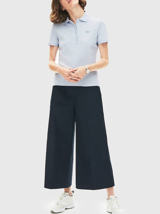 Burgundy cotton polo shirt - 1