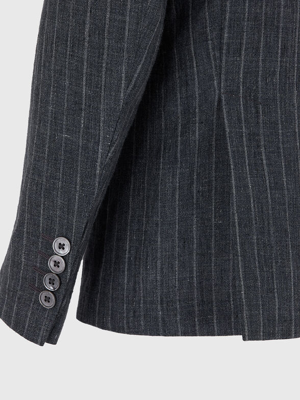 Linen grey jacket - 4