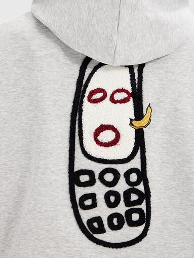 Sweatshirt with embroidered detail - 3