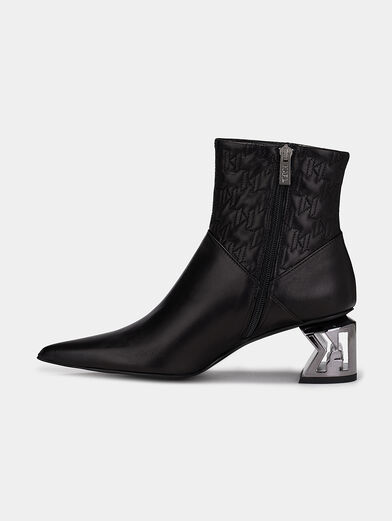 Ankle boots with accent heel - 5
