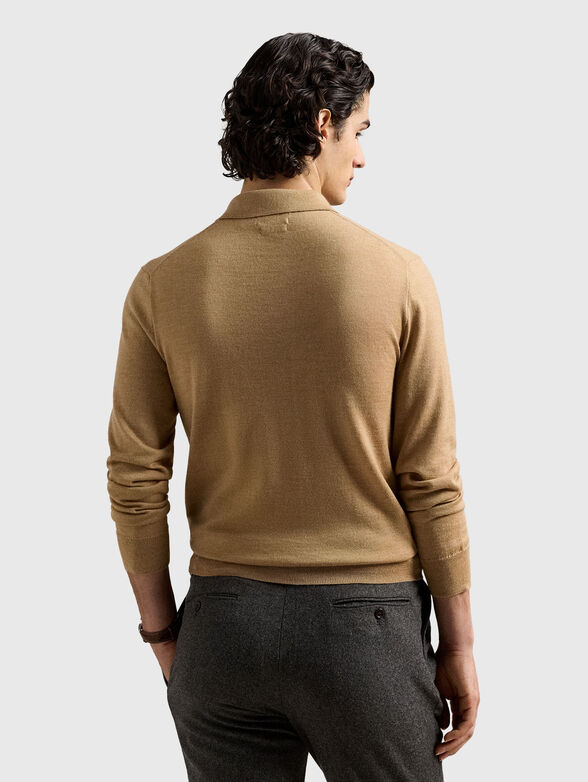 Wool sweater with classic collar - 3