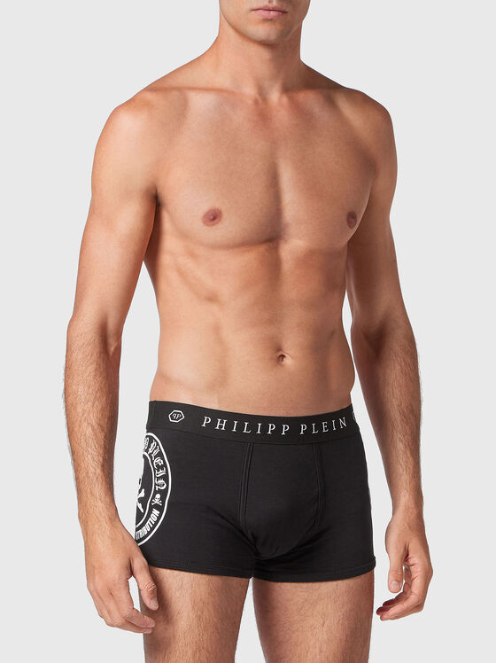 SKULL & BONES black trunks with print - 1