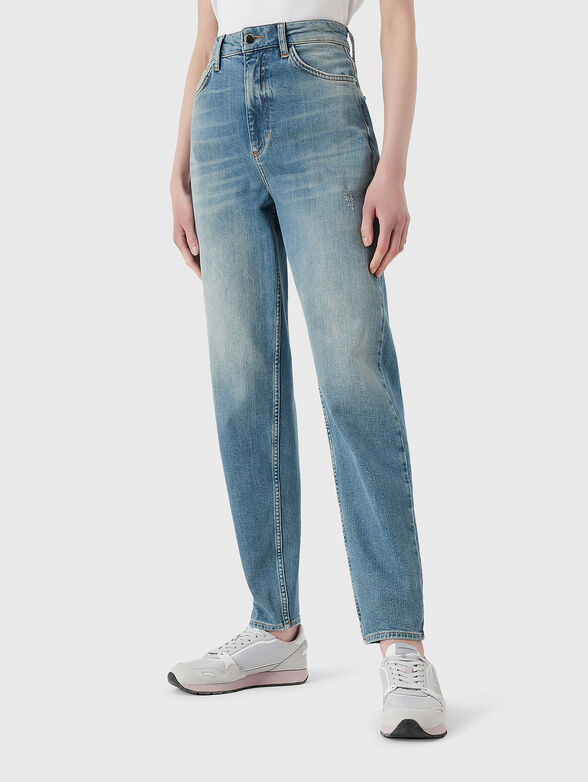 Slim jeans with worn effect - 1