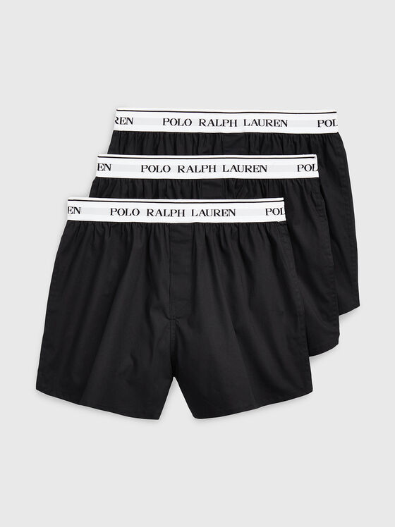 Set of three pairs of black boxers - 1