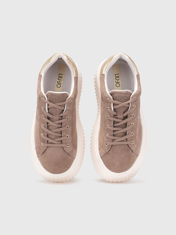 Suede platform sneakers - 6