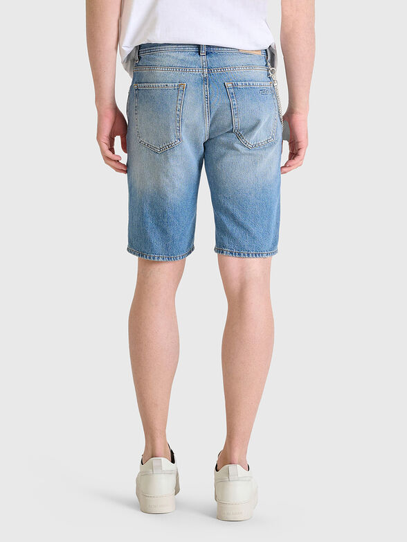 Denim shorts with washed effect - 2