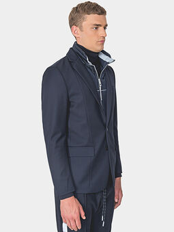 Slim blazer with detachable interior - 4