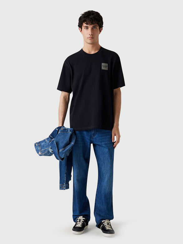 Cotton T-shirt with logo embroidery - 2