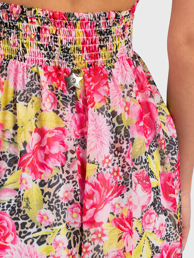Dress with floral print - 5