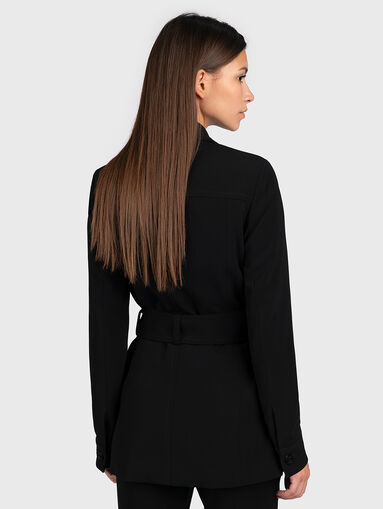 Black jacket with belt - 5