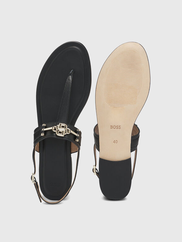 Sandals with accent logo - 5