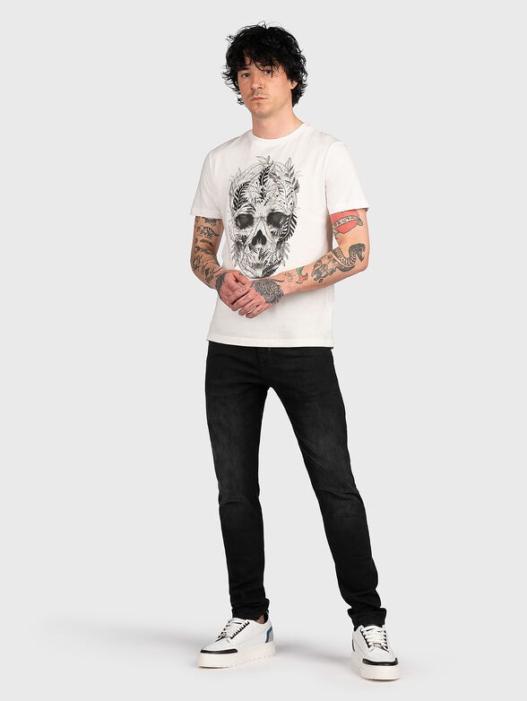 Black T-shirt with print - 2